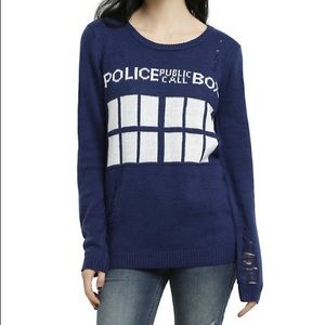 Doctor Who tardis sweater